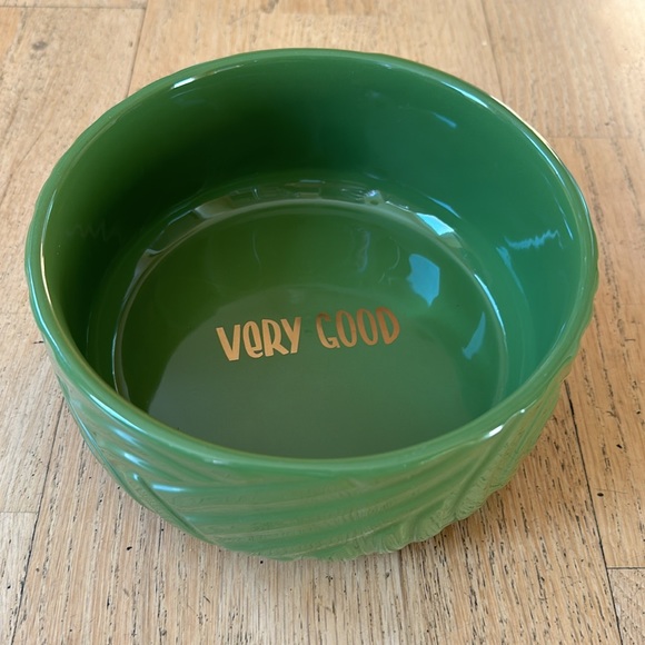 Tabitha Brown for Target Green Ceramic Bowl / Pet Food Bowl - Picture 3 of 4